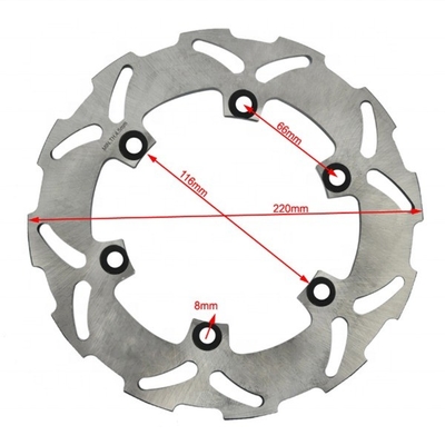 220mm OD Festbremsscheibenrotor für Yamaha TT 250 YZF R6 600 YZF R1 1000 Glatte Bremsung und gleichbleibende Leistung
