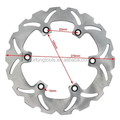Ersatz/Reparatur Zweck Honda VFR Z 400 CBR F 600 Frontbremsscheibe Rotor 276mm Größe mit 6 Montagelöchern an der vorderen Position
