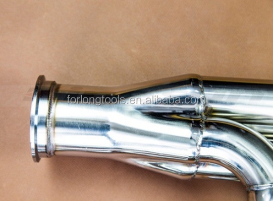 Polsterte Rennfahrzeug-Auspuffleitung aus Edelstahl für 97-14 Chevy Small Block V8 LS1 LS2 LS3 LS6 LSX