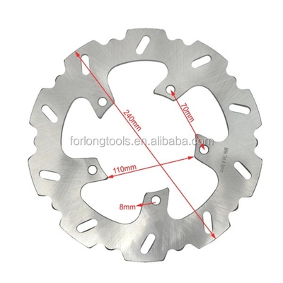 240 mm Edelstahl Motorradscheibenbremse für BMW G 650 X Moto 650 Fest- und Festigkeitsloch 5 Dicke 4,5 mm