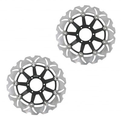 6 Montagelöcher 296MM Edelstahl Motorrad Schwimmende Bremsscheibe Rotor für Honda CBR F 600 Crossrunner 800 VFR 800