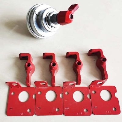 Effiziente Verhinderung eines versehentlichen Starts A/C Schalter Batterie Master Trennschalter mit rotem und gelbem Verriegelung Hebel Kit