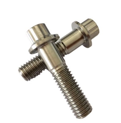 Natürliche Oberfläche GR5 Titanglas M8 x1.25x 32MM 12-Punkte-Flächenbolze für chemische Anlagen