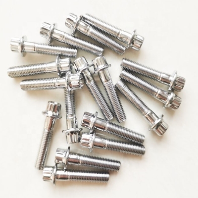 Universalstahlchromplattierte Split-Rim-Montage-Schrauben M7 x 32mm für Räder Keine Gestaltung nur Stil Keine zusätzlichen Eigenschaften