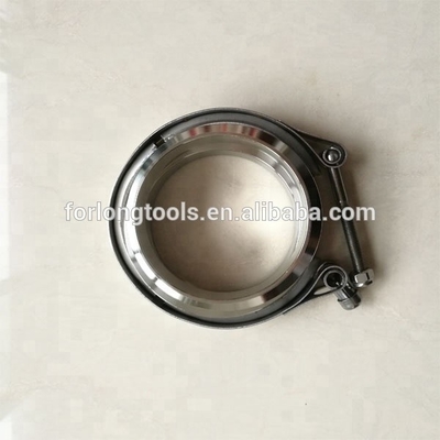 Universal Car Exhaust Down Pipe 2&quot; Edelstahl 304 V Band Klemme mit 2 Flansche Einfach zu installieren und langlebig