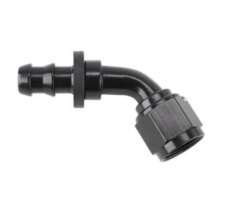 Kundenspezifische Unterstützung Rundkopf Code Schwarzes Aluminium Push-On Schlauch End Fitting Kit AN6 9PCS weibliche Verbindung und langlebig