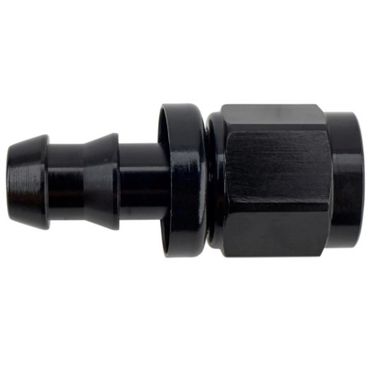 Kundenspezifische Unterstützung Rundkopf Code Schwarzes Aluminium Push-On Schlauch End Fitting Kit AN6 9PCS weibliche Verbindung und langlebig