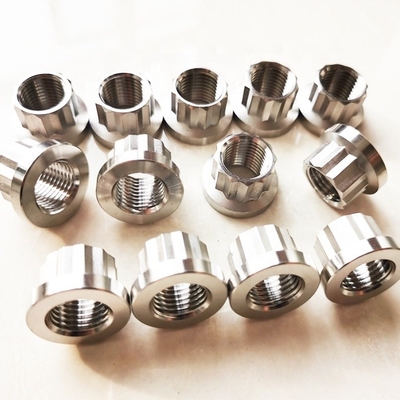 Universal 12 Punkte Flanschmutter 3/8-24 Gewinde 7/16&quot; SOCKET/WRENCH aus hochfester Titanlegierung für Vielseitigkeit