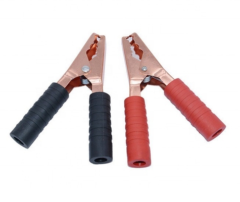 200A Sicherheit Schwerlast Messing Batterie Alligator Klemmen Universal PVC Isolator Starke Alligator Clips für Auto