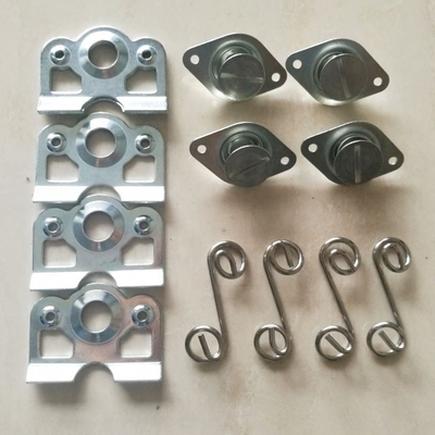 Universal 7/16 &quot;Heavy-Duty Aluminium Dzus-Knopf mit Stahlfedern und Rückplatten