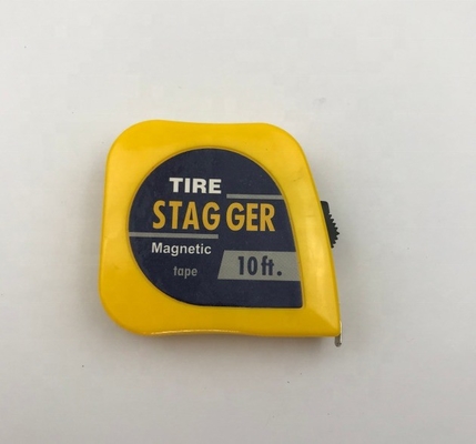 Gelbstahl 3M 10 Fuß Reifen Stagger-Band-Maß mit 1/4 Zoll Klingenbreite erschwinglich und schwerer Bau