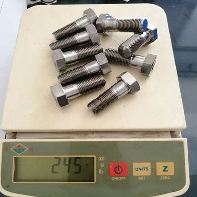 6AL-4V Titanlegierung Natürliche Veredelung SPRINT CAR TITANIUM RADIUS ROD BOLT 1/2&quot;-20 x 1-3/8&quot; Hex-Kopfschrauben mit DIN-Standard