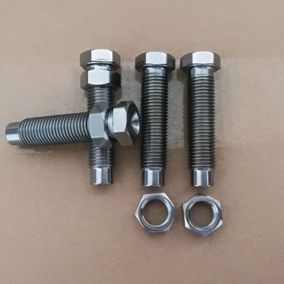 DIN Standard und Titanium Schraube 7/16 &quot;-20 mit 9/16&quot; Hex-Nuss für 1-1/8&quot; Torsion Stop natürliche Oberfläche