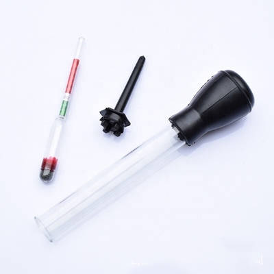Schwarz-Rot 330mm/13&quot; Glasgummi Rohr Länge Autobatterien Hydrometer für die schnelle Erkennung von sauren Wasser-Elektrolyten