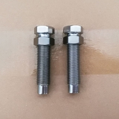 DIN Standard und Titanium Schraube 7/16 &quot;-20 mit 9/16&quot; Hex-Nuss für 1-1/8&quot; Torsion Stop natürliche Oberfläche