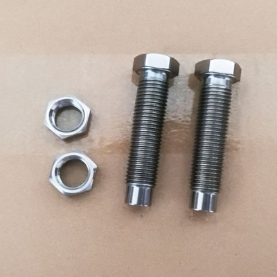 DIN Standard und Titanium Schraube 7/16 &quot;-20 mit 9/16&quot; Hex-Nuss für 1-1/8&quot; Torsion Stop natürliche Oberfläche
