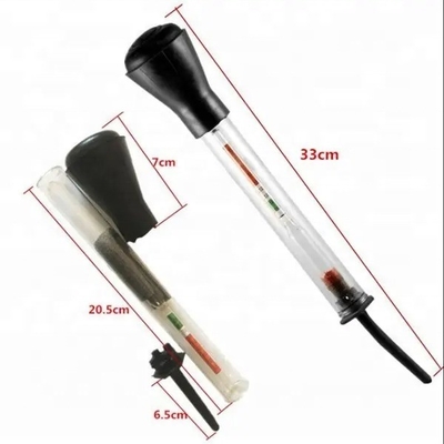 Schwarz-Rot 330mm/13&quot; Glasgummi Rohr Länge Autobatterien Hydrometer für die schnelle Erkennung von sauren Wasser-Elektrolyten