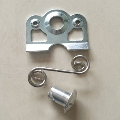 Universal Silberstahl Selbst-Auswerfen Dzus 7/16 mit Stahl 1-3/8 &quot;Feder-Hilfsplatte für professionelle Anwendungen
