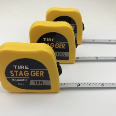 10 Fuß * 1/4 &quot; Magnetischer Rennreifen Stagger-Tape-Messung mit breiter Klinge und industriell hochwertiger Metallkonstruktion