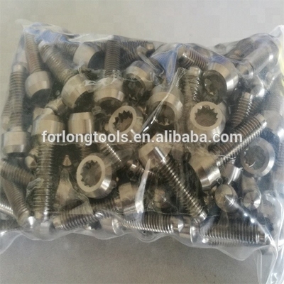 6AL-4V Titanlegierung M7*1.0 Split Rim Bolzen für BBS Natürliche Veredelung 24,5mm Versandbereit
