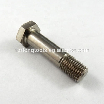 6AL-4V Titanlegierung Natürliche Veredelung TITAN 3/8-24 x 1-1/2 &quot; UNF HEX HEAD BOLT Kurzfaden Sprintbolt DIN Standard