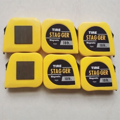 Gelbfarbiger Rennwagen-Stagger-Tape-Messklemm 10 Fuß * 1/4 &quot; mit imperiale Messsystem und magnetische Werkzeuge