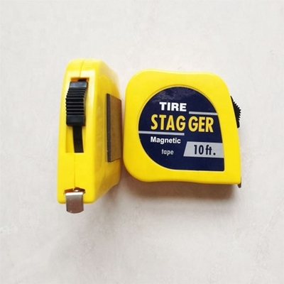 Gelbfarbiger Rennwagen-Stagger-Tape-Messklemm 10 Fuß * 1/4 &quot; mit imperiale Messsystem und magnetische Werkzeuge