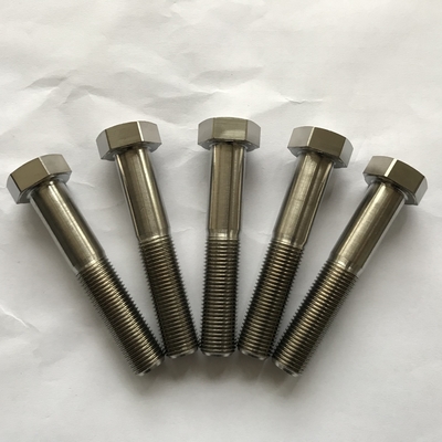 ISO-Standard 1/2-20*2.75 Zoll Titan-Hex-Kopfschraube für Sprintfahrzeuge im Kaiserlichen Messsystem Natürliche Farbe