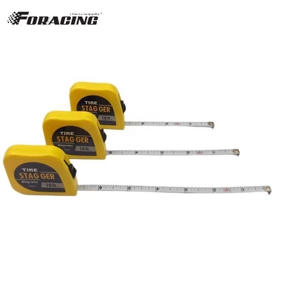 10 FT Stahlblatt Rennreifen Stagger-Tape-Messung mit magnetischem Rücken und Chromplattiert Finish Custom Logo
