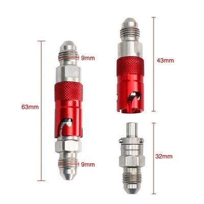 Universal AN3 Titanium Schnellentlastung Trockenkopplungsschlauch Adapter-Fittings für Universalfahrzeug Bremsleitung Verbindungen
