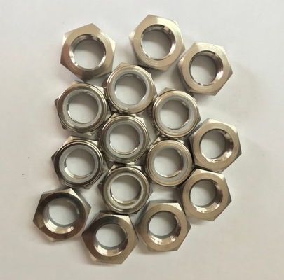 DIN-Standard natürliche Oberfläche 1/2-20 dünne Nyloc-Nuss für Sprint-Rennwagen in Titanium Gr5 und Haltbarkeit