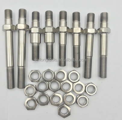 DIN-Standard natürliche Oberfläche 1/2-20 dünne Nyloc-Nuss für Sprint-Rennwagen in Titanium Gr5 und Haltbarkeit