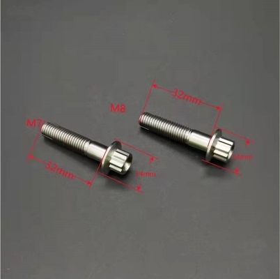 ISO-Standard ZINK Veredelung Stahl und Titan Gr5 12 PT BBS Split Rim Bolzen M7 x 32mm M8*32mm für Automobilanwendungen