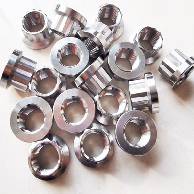 Universal 12 Punkte Flanschmutter 3/8-24 Gewinde 7/16&quot; SOCKET/WRENCH aus hochfester Titanlegierung für Vielseitigkeit