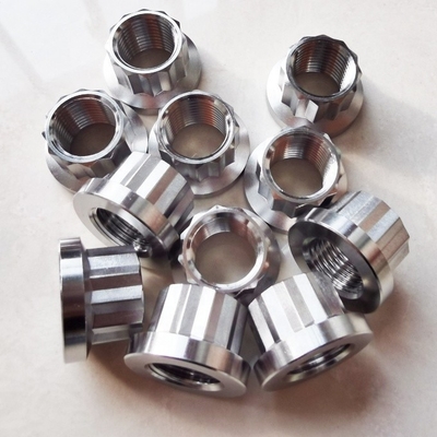 Universal 12 Punkte Flanschmutter 3/8-24 Gewinde 7/16&quot; SOCKET/WRENCH aus hochfester Titanlegierung für Vielseitigkeit