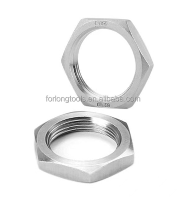 7/16-20 Hex Jam Nut Dünne Nuss Edelstahl Hexagon Naturfarbe für eine breite Palette von Anwendungen