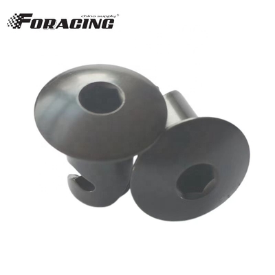 Universal-Auto-Fitment Maßgeschneidertes Aluminium Dzus Allen Kopf Knopf Viertel Dreh Schließfäden 7/16 &quot;.500 Schwarz bei erschwinglichen