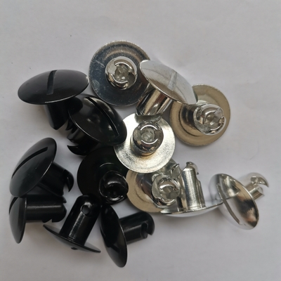 Universal Sprint Car Aluminium 1/4 Quarter Turn Dzus Befestigungsmittel 716&quot; X.500&quot; Großer Kopf 1'&quot; Inch Kopf Schwarz Silber mit 1
