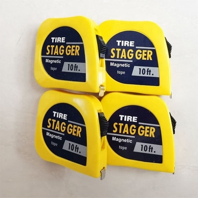 Universal Car Fitment Sprintcar Wingless Dwarf 1/4 &quot;x10&quot; Reifen-Stagger-Tape-Maß mit Standard OE NO. und Universal