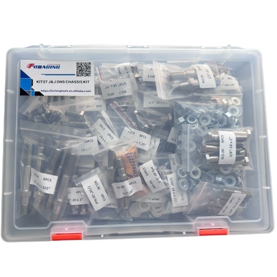 Reparatur-/Austauschzweck Sprintwagen J J ONS-Chassis mit einem Knoblauch-Schockmontage-Set und einem universellen Titanschrauben