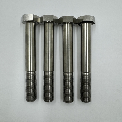 DIN Standard GR5 Titanium Hex Head Bolt 1/2&quot;-20 x 4.5&quot; Stutzgraben mit natürlicher Oberfläche 6AL-4V Titanlegierung