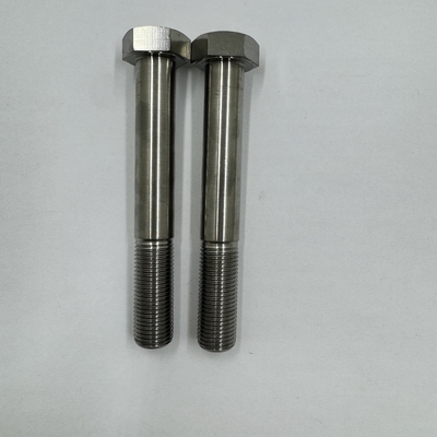 DIN Standard GR5 Titanium Hex Head Bolt 1/2&quot;-20 x 4.5&quot; Stutzgraben mit natürlicher Oberfläche 6AL-4V Titanlegierung