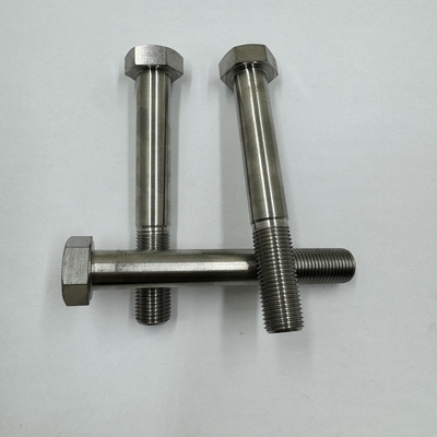 DIN Standard GR5 Titanium Hex Head Bolt 1/2&quot;-20 x 4.5&quot; Stutzgraben mit natürlicher Oberfläche 6AL-4V Titanlegierung