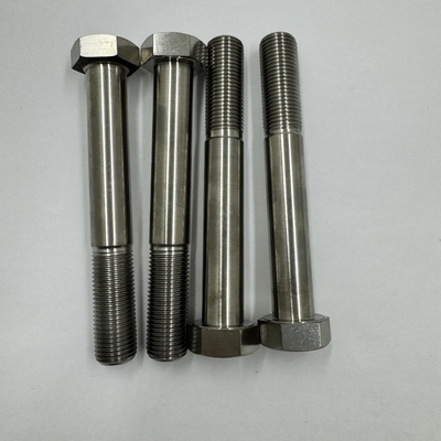 DIN Standard GR5 Titanium Hex Head Bolt 1/2&quot;-20 x 4.5&quot; Stutzgraben mit natürlicher Oberfläche 6AL-4V Titanlegierung