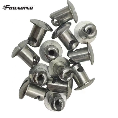 Universal Dzus Kuppel Kopfknöpfe Silber 7/16 &quot;x.500&quot; Stahl Sprint Auto Maxim mit Material Universal
