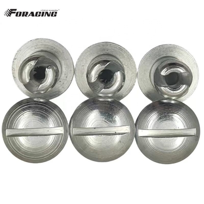 Universal Dzus Kuppel Kopfknöpfe Silber 7/16 &quot;x.500&quot; Stahl Sprint Auto Maxim mit Material Universal