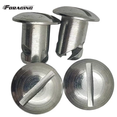 Universal Dzus Kuppel Kopfknöpfe Silber 7/16 &quot;x.500&quot; Stahl Sprint Auto Maxim mit Material Universal