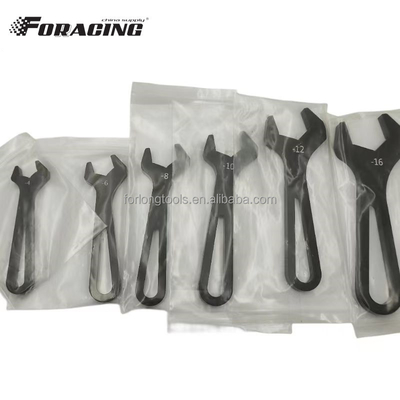 Universal Black Racing AN Schlüsselschlüssel AN Schlüssel für Sprint-Auto-Werkzeugsätze An4-An16 6PCS Ein Kit Leichtbau Aluminium
