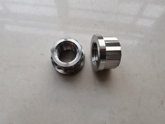 Universal Silber 1/2&quot; -20 Titanium 12 PT Flanschmutter Die ultimative Kombination aus Stärke und Vielseitigkeit in Silber