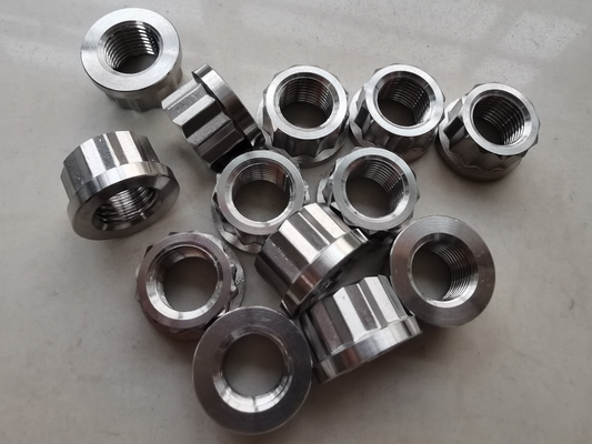 Universal Silber 1/2&quot; -20 Titanium 12 PT Flanschmutter Die ultimative Kombination aus Stärke und Vielseitigkeit in Silber